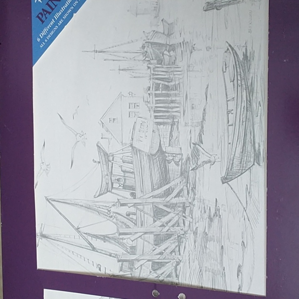 New Red Farm Studio Paintables 5 Different Designs Boat Sailing